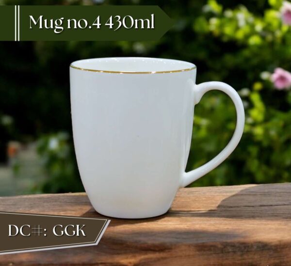High-Quality Bone China Cup & Mug Set(4GGK) | Elegant, Durable, Ideal for Home & Gifting