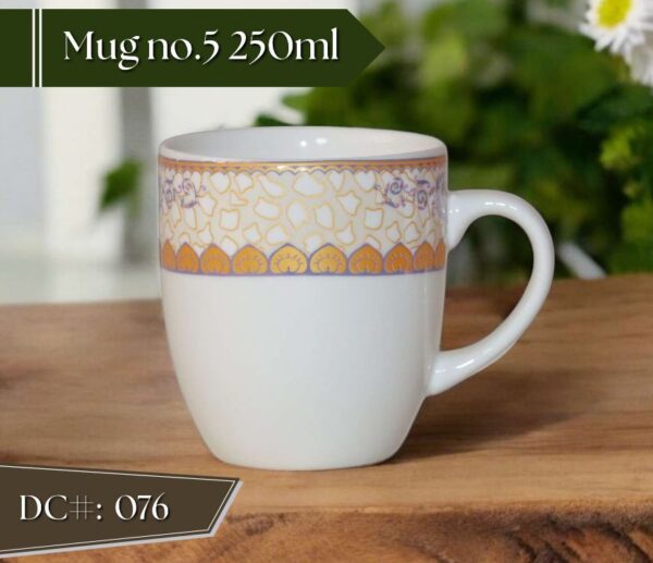 High-Quality Bone China Cup & Mug Set(5-076) | Elegant, Durable, Ideal for Home & Gifting