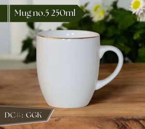 High-Quality Bone China Cup & Mug Set(5GGK) | Elegant, Durable, Ideal for Home & Gifting