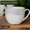 High-Quality Bone China Cup & Mug Set(6-060) | Elegant, Durable, Ideal for Home & Gifting