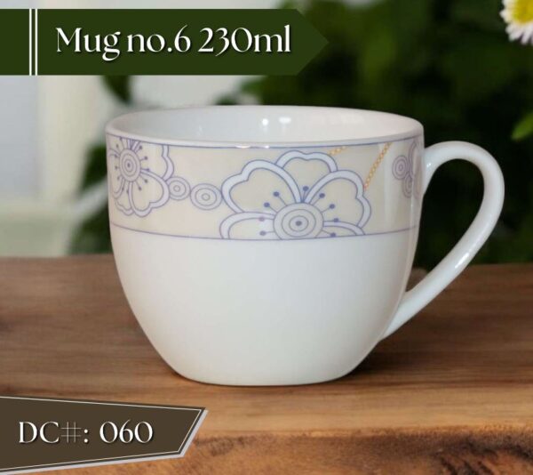 High-Quality Bone China Cup & Mug Set(6-060) | Elegant, Durable, Ideal for Home & Gifting