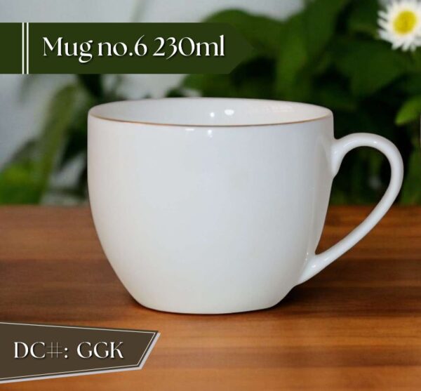 High-Quality Bone China Cup & Mug Set(6GGK) | Elegant, Durable, Ideal for Home & Gifting