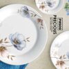 Melamine Dinner Set | Precious (901) | Elegant, Durable, Heat-Resistant Plates & Bowls | Unbreakable, Lightweight, Premium Quality Dinnerware