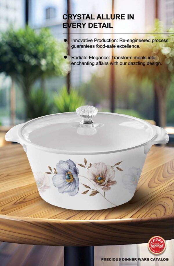 Melamine Dinner Set | Precious (901) | Elegant, Durable, Heat-Resistant Plates & Bowls | Unbreakable, Lightweight, Premium Quality Dinnerware