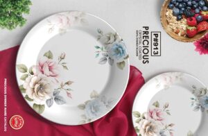 Melamine Dinner Set | Precious (901) | Elegant, Durable, Heat-Resistant Plates & Bowls | Unbreakable, Lightweight, Premium Quality Dinnerware