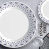 Melamine Dinner Set | Precious (901) | Elegant, Durable, Heat-Resistant Plates & Bowls | Unbreakable, Lightweight, Premium Quality Dinnerware