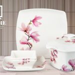 Melamine Dinner Set | Square (1) | Elegant, Durable, Heat-Resistant Plates & Bowls | Unbreakable, Lightweight, Premium Quality Dinnerware