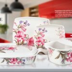 Melamine Dinner Set | Square (1) | Elegant, Durable, Heat-Resistant Plates & Bowls | Unbreakable, Lightweight, Premium Quality Dinnerware