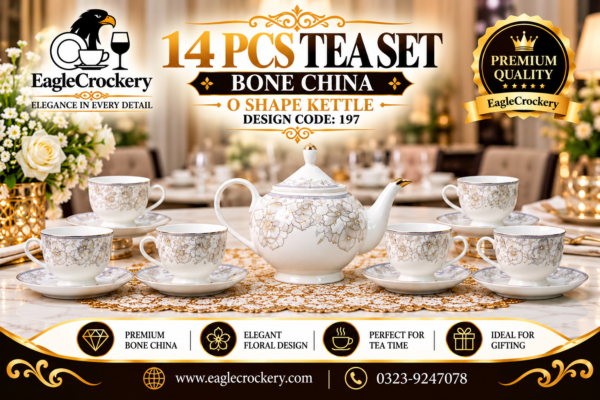 14 Pcs Bone Tea Set / Coffee Set (BONE CI97 )