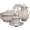 61 Pc Bone China Dinner Set (M206) High-Quality, Stylish, Premium Crockery