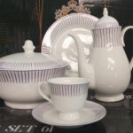 61 Pc Bone China Dinner Set (M206) High-Quality, Stylish, Premium Crockery 2