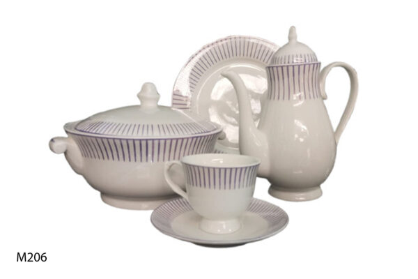 61 Pc Bone China Dinner Set (M206) High-Quality, Stylish, Premium Crockery