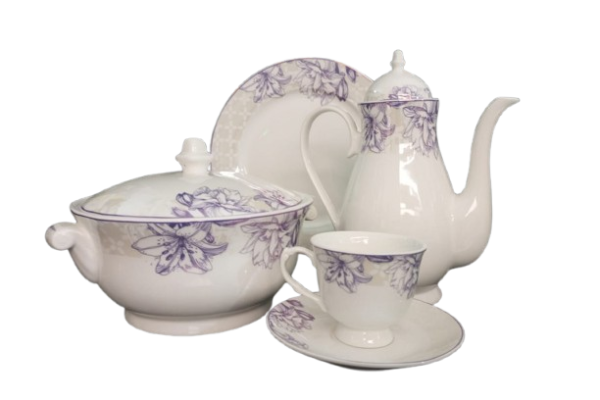 61 Pc Bone China Dinner Set (M271) | High-Quality, Stylish, Premium Crockery