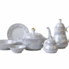 61 Pc Bone China Dinner Set (E808-E) | High-Quality, Stylish, Premium Crockery
