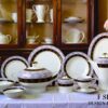 61 Pc Bone China Dinner Set (F801A) | High-Quality, Stylish, Premium Crockery