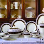 61 Pc Bone China Dinner Set (F801A) | High-Quality, Stylish, Premium Crockery