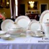 61 Pc Bone China Dinner Set (F800B) | High-Quality, Stylish, Premium Crockery