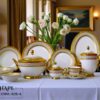 61 Pc Bone China Dinner Set (K676A) | High-Quality, Stylish, Premium Crockery