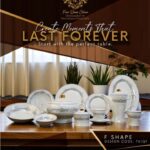 61 Pc Bone China Dinner Set (F761QF) | High-Quality, Stylish, Premium Crockery