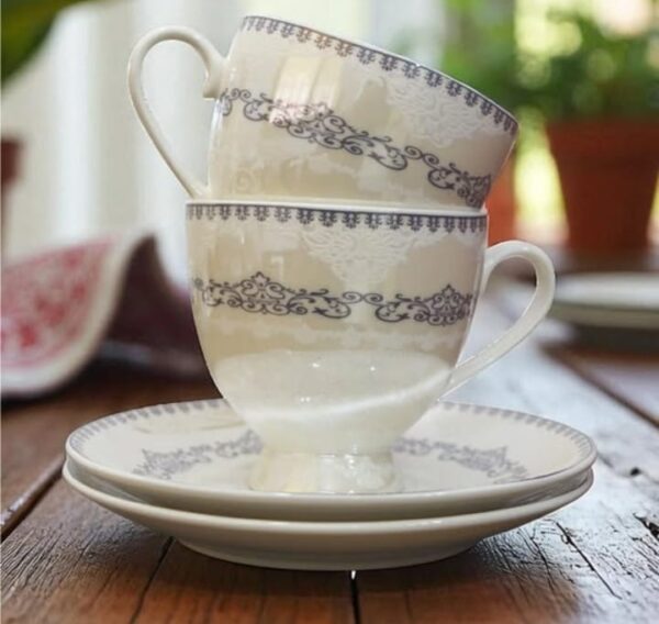 61 Pc Bone China Dinner Set (F761QF) | High-Quality, Stylish, Premium Crockery