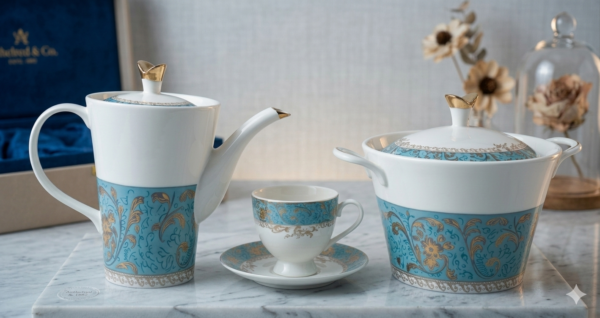 61 Pc Bone China Dinner Set (T010A) | High-Quality, Stylish, Premium Crockery