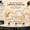 72 Pc Bone Dinner Set (72Pcs Electro plate 1)