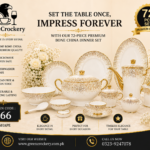 72 Pc Bone Dinner Set (72Pcs Electro plate 1)