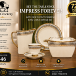 61 Pc Bone China Dinner Set (N646) – Premium Quality, Stylish & Elegant Dinnerware