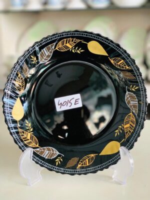 Black Marble Dinner Set | Black Carroly (4015E) | Elegant, Durable, Heat-Resistant Plates & Bowls (Copy) (Copy)