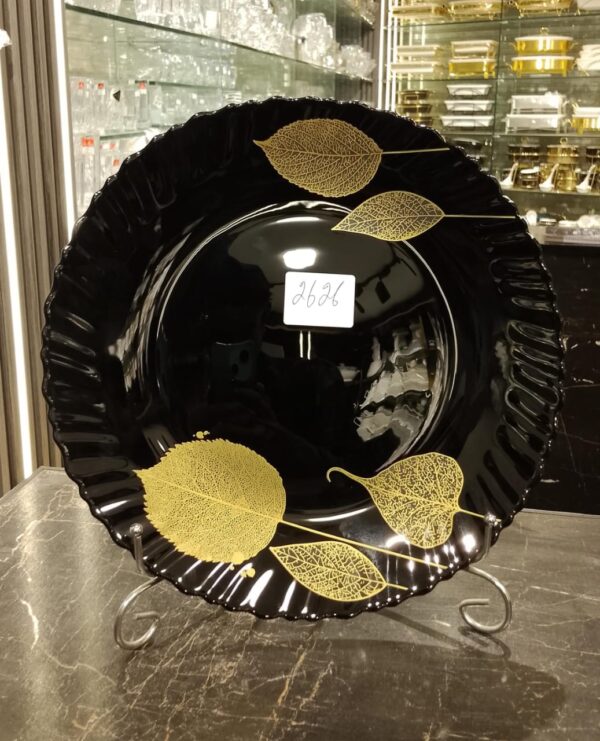Black Marble Dinner Set | Black Carroly (2626) | Elegant, Durable, Heat-Resistant Plates & Bowls