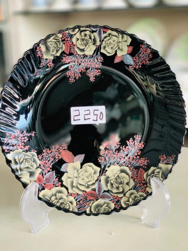 Black Marble Dinner Set | Black Carroly (2250) | Elegant, Durable, Heat-Resistant Plates & Bowls