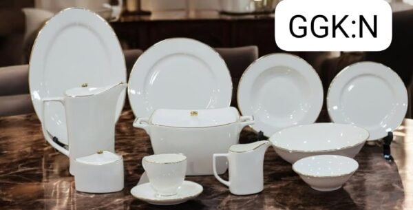 61 Pc Bone China Dinner Set (NGGK) – Premium Quality, Stylish & Elegant Dinnerware