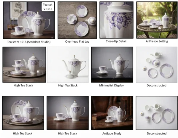 24-Piece Tea Set Electro Gold V516 – Luxury Premium Tea Crockery