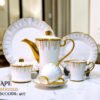 24-Piece Tea Set Electro Gold F407 | High-Quality Elegant Tea Crockery