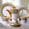 24-Piece Tea Set Electro Gold F646 | High-Quality Elegant Tea Crockery