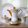24-Piece Tea Set Electro Gold F651 | High-Quality Elegant Tea Crockery