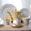 24-Piece Tea Set Electro Gold T431 | High-Quality Elegant Tea Crockery