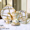24-Piece Tea Set Electro Gold T951F | High-Quality Elegant Tea Crockery