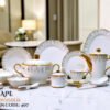72 Pc Bone China Dinner Set F407 (72Pcs Electro plate 2) | High-Quality, Stylish, Premium Crockery