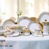 72 Pc Bone China Dinner Set F486 (72Pcs Electro plate 2) | High-Quality, Stylish, Premium Crockery