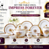 61 Pc Bone China Dinner Set (Q921) – Premium Quality, Stylish & Elegant Dinnerware