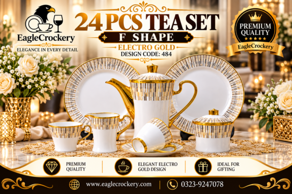 24-Piece Tea Set Electro Gold F407
