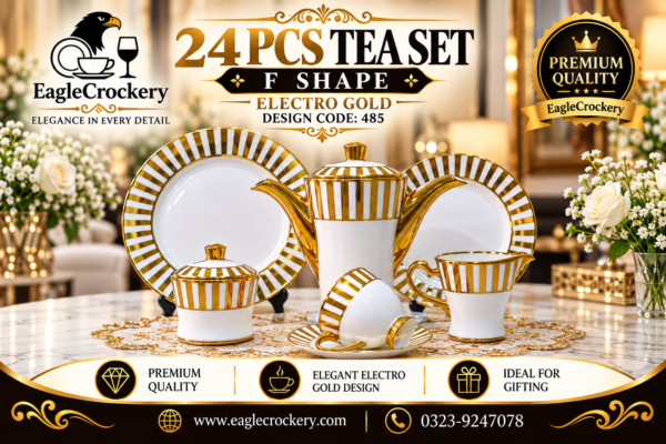 24-Piece Tea Set Electro Gold F485
