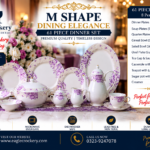 61 Pc Bone China Dinner Set (M545) – Premium Quality, Stylish & Elegant Dinnerware