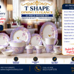 61 Pc Bone China Dinner Set (T535-A) – Premium Quality, Stylish & Elegant Dinnerware