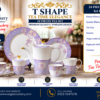 24-Piece Tea Set Electro Gold T535-A – Luxury Premium Tea Crockery