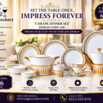 72 Pc Bone China Dinner Set T646 (72Pcs Electro plate 2) | High-Quality, Stylish, Premium Crockery