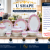 61 Pc Bone China Dinner Set (U010) – Premium Quality, Stylish & Elegant Dinnerware