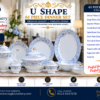 61 Pc Bone China Dinner Set (U529-A) – Premium Quality, Stylish & Elegant Dinnerware