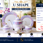 24-Piece Tea Set Electro Gold U537-A – Luxury Premium Tea Crockery